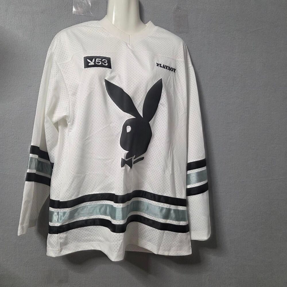 Playboy Men's multi color Jersey overside size small